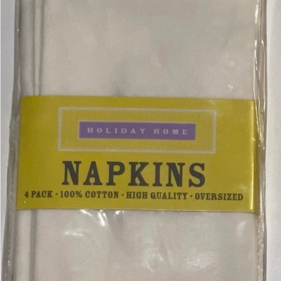 Holiday Home Cloth Napkins, 1 Sets, 4 Napkins - Picture 3 of 5